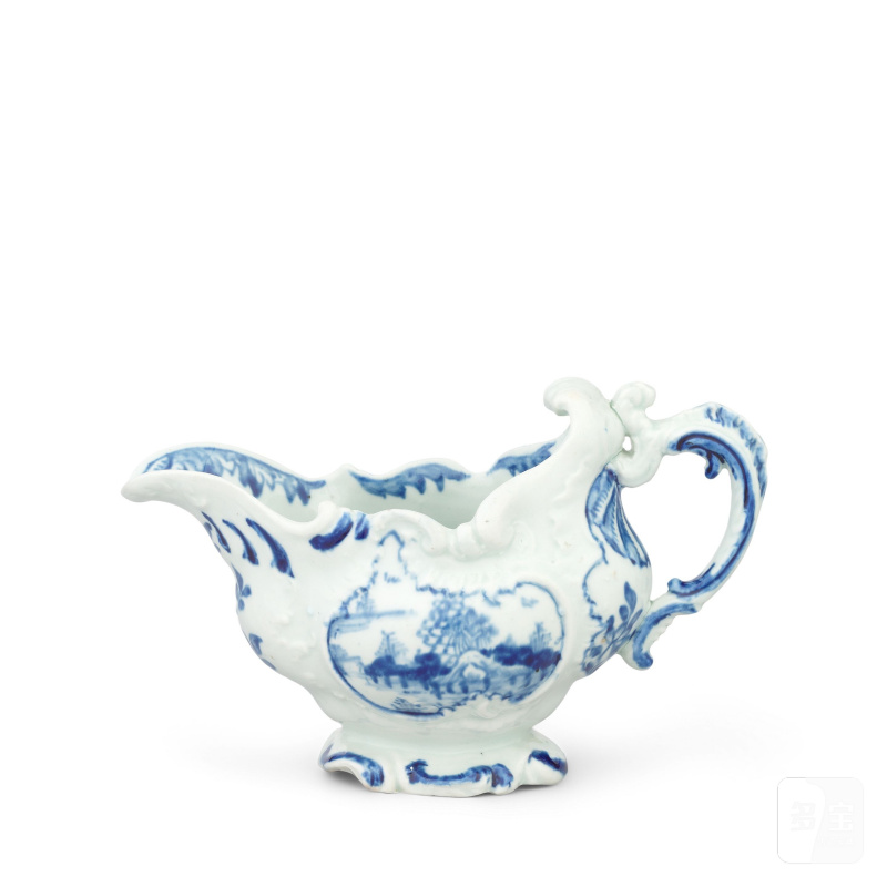 A rare Vauxhall small sauceboat, circa 1758-60 - 图9